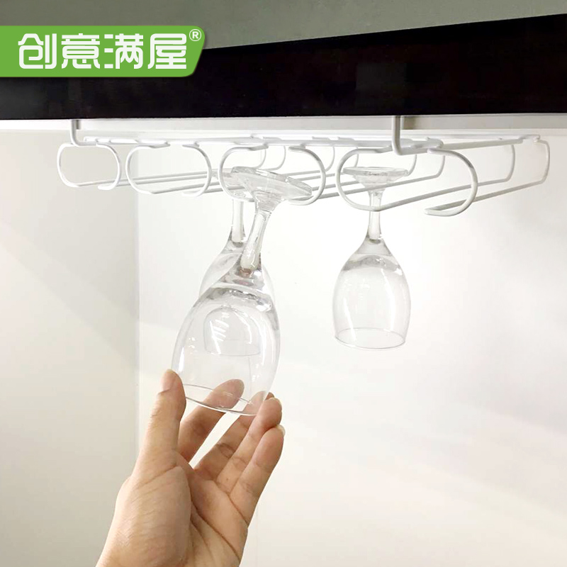 酒杯架免钉悬挂式